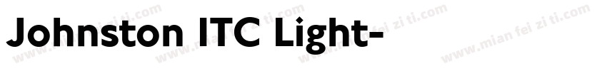 Johnston ITC Light字体转换
